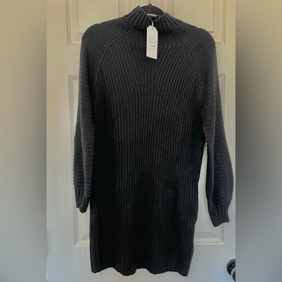 LILLUSORY Black Knit Sweater Dress- Size S - Picture 1 of 5